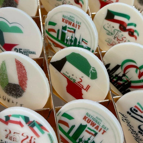 Kuwait National Days Cappuccino Chocolate Logo - Fantastic Chocolate
