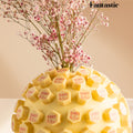 Large Ball of Name Printed White Chocolate - Blue/Pink (9) - Fantastic Chocolate