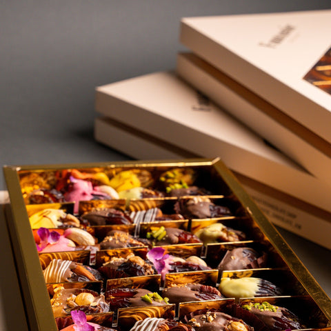 Luxury Medjool Date Box with Arabic Fillings - Fantastic Chocolate