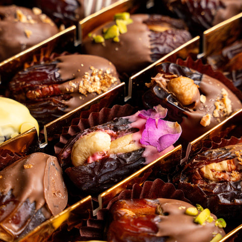 Luxury Medjool Date Box with Arabic Fillings - Fantastic Chocolate
