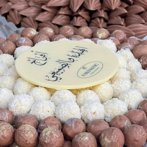 Mini White & Brown Truffle Balls Tray - Fantastic Chocolate