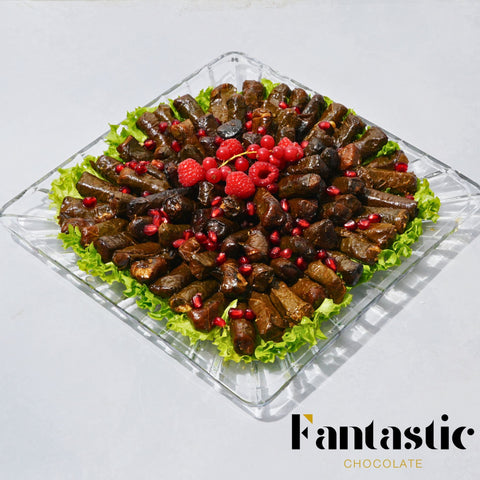 Mixed Grape Leaves Plate - Fantastic Chocolate