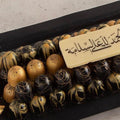 Rectangle Black Tray of Black and Gold Marble Chocolate - Fantastic Chocolate