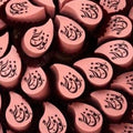 Tray of Name Printed Chocolate Blue/Pink - Fantastic Chocolate