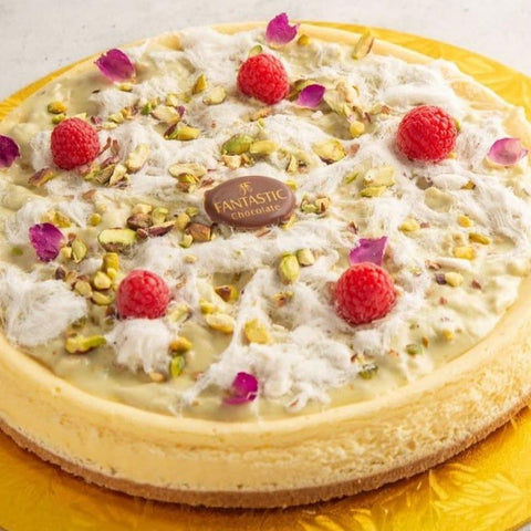 Cotton Candy Pistachio Cheesecake - Fantastic Chocolate