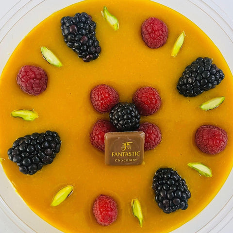 Mango Truffle with Berries - Fantastic Chocolate
