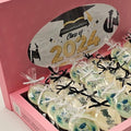 Pink Graduation White Chocolate Box - Fantastic Chocolate