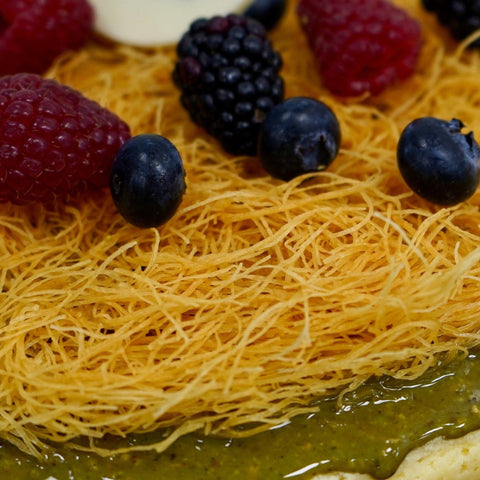 Pistachio Kanafa Cheesecake - Fantastic Chocolate