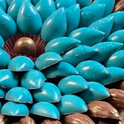 Tray of Newborn Boy Blue & Brown Chocolates - Fantastic Chocolate