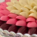 Tray of Newborn Girl Pink Brown White Chocolates - Fantastic Chocolate