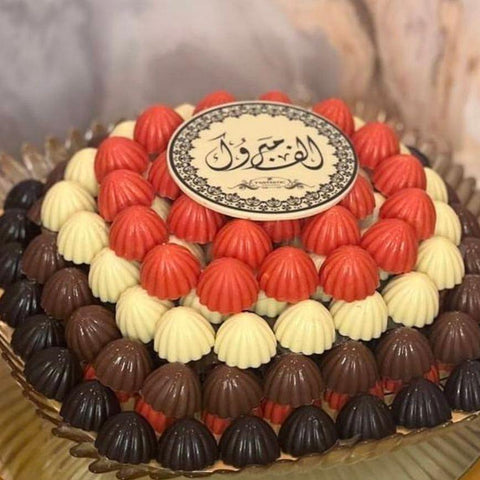 Crystal Tray of 4 Color Chocolates - Fantastic Chocolate