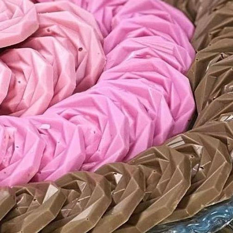 Rose Ombre Chocolate Crystal Tray - Fantastic Chocolate
