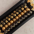 Rectangle Black Tray of Black and Gold Marble Chocolate - Fantastic Chocolate
