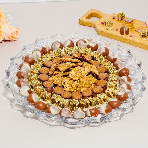 Round Mixed Chocolate Plate - Fantastic Chocolate