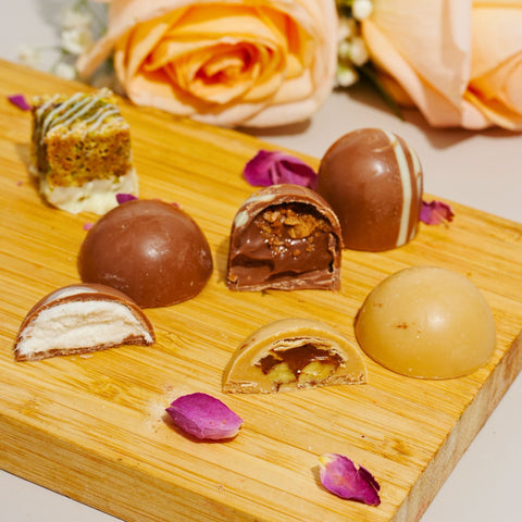 Round Mixed Chocolate Plate - Fantastic Chocolate