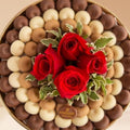 Round Tray of Chocolate with Flowers - Fantastic Chocolate