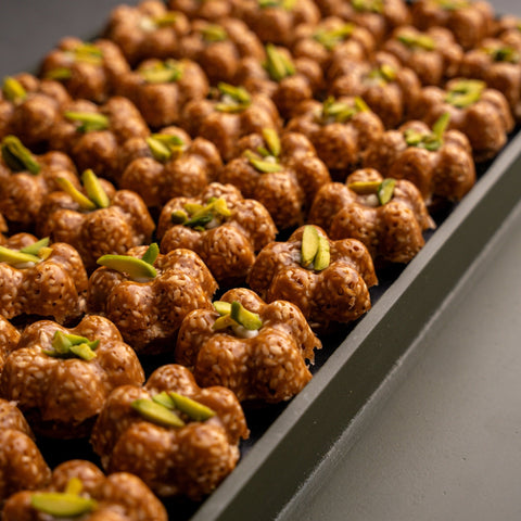 Sesame Brittle with Rahash and Date Molasses - Fantastic Chocolate