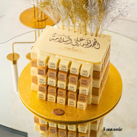 Square Chocolate Tower (16) - Fantastic Chocolate