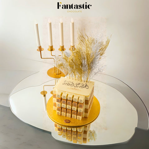 Square Chocolate Tower (16) - Fantastic Chocolate