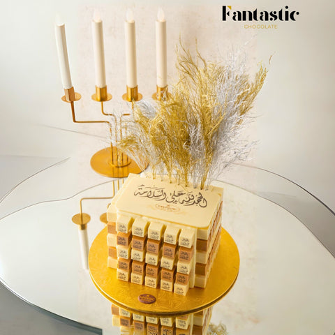 Square Chocolate Tower (16) - Fantastic Chocolate