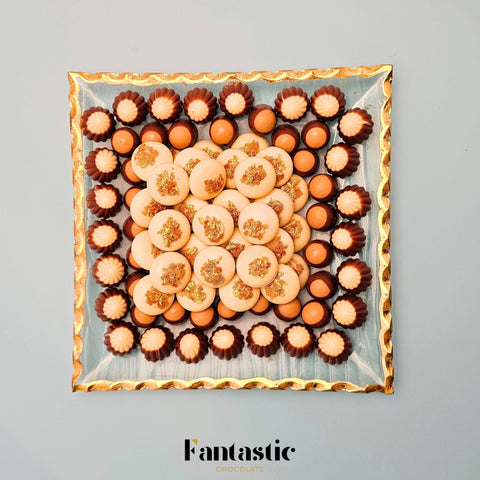 Square Crystal Chocolate Tray - Fantastic Chocolate