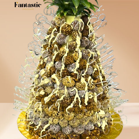 Tower of Dates Coated with Various Flavors (15) - Fantastic Chocolate