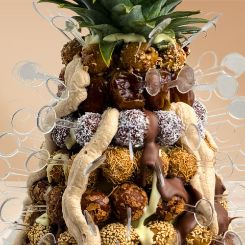 Tower of Dates Coated with Various Flavors (40) - Fantastic Chocolate