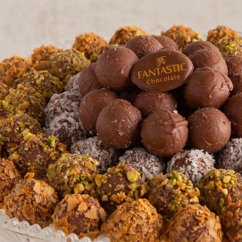 Truffle Chocolate Balls - Crystal Tray - Fantastic Chocolate