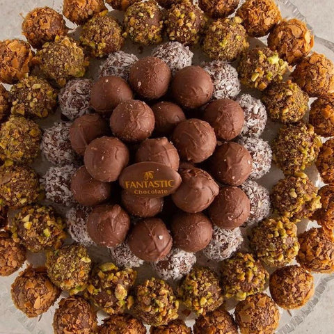 Truffle Chocolate Balls - Crystal Tray - Fantastic Chocolate