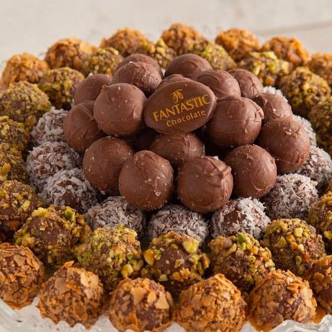 Truffle Chocolate Balls - Crystal Tray - Fantastic Chocolate