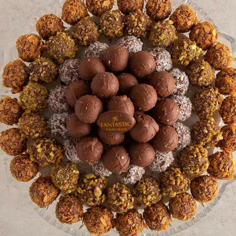 Truffle Chocolate Balls - Crystal Tray - Fantastic Chocolate