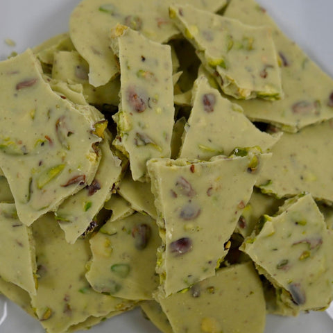 White Chocolate Slices with Pistachio - Fantastic Chocolate