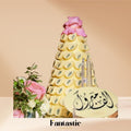 White Chocolate Tower with a Congratulating Sentence (11) - Fantastic Chocolate