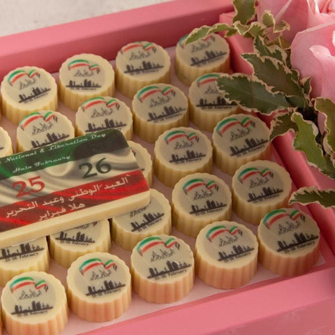 White Printed Chocolate - Fantastic Chocolate