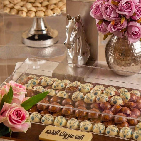 Wooden Tray of Engagement Chocolate - Fantastic Chocolate